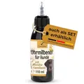 Canifee - Ohrentropfen für Hunde Ohrenmilbenöl Hund mit Manuka-Öl bei Hefepilz und Ohrmilben Hund, 110ml Flasche mit fein einstellbarem Dosierkopf, natürliches Pflegeöl gegen Entzündungen
