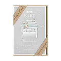bsb - Glückwunschkarte zur Geburt Baby - Nature Card - Nachhaltige Karten - Glückwunschkarten mit Umschlag - Junge & Mädchen - 11,5 x 17 cm