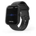 HAMA Smartwatch "5000", Telefonfunktion, Schlafanalyse, wasserdicht, 1,65", schwarz