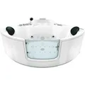 AcquaVapore Whirlpool Pool Badewanne Eckwanne Wanne W60-TH 140x140 mit Tür Walk-