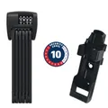 Abus Faltschloss BORDO Combo 6000C/90 black inkl. SH Halter Fahrradschloss