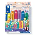 Staedtler 2390MC6  6 Glittergelmalstifte im Etui malstifte Farbstifte Fasermaler