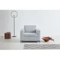 Sessel OTTO PRODUCTS "Grazzo Loungesessel, moderne Sitzheftung, bequemer Einzelsessel", silber, B:101cm H:80cm T:86cm, Struktur (100% recyceltes Polyester), Luxus-Microfaser weich (100% recyceltes Polyester), Sessel, Einzelsessel Polstersessel Lounge-Sessel, hochwertige Stoffe aus recyceltem Material, Steppung im Sitzbereich