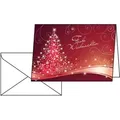 Sigel Designpapier Faltkarte Weihnachten Christmas Swing DINlang 220g/qm VE=25 Stück incl