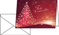 sigel Weihnachtskarte "Christmas Swing" A6 (A5) 25 Karten + 25 Umschläge