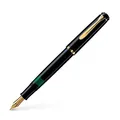 Pelikan Classic M200 Kolbenfüller schwarz/gold F (fein), 1 St.