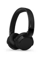 PHILIPS TAH4209BK Leichter ohraufliegender kabelloser Bluetooth-Kopfhörer mit passiver Geräuschisolierung – 55 Stunden Spielzeit, deutliche Anrufe, dynamischer Bass, 2 Stunden USB-C-Laden – Schwarz