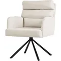 ML-Design Esszimmerstuhl Drehbar Beige mit Armlehne Rückenlehne Auto-Position