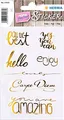 HERMA 15565 Creativ Sticker, Amazing (7 Aufkleber, Folie, glänzend) selbstklebend, permanent haftende Motiv Etiketten für Mädchen und Jungen, gold