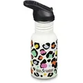 Klean Kanteen 355ml Flip Sport Cap Kindertrinkflasche - STK - Leopard Print