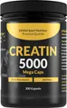 Creatin 5000 Monohydrat, Kreatin von EXVital Sport Nutrition, 300 Kapseln