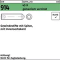 200er PACK(Stk)  000914121000060025 Gewindestift DIN 914 m.Spitze/Innensechskant