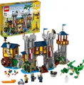LEGO Creator Mittelalterliche Burg Konstruktionsspielzeug mit Drachen Figur, Schloss-Spielzeug 31120