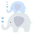 Profhome Vliestapete 381351-GU Kinder Tapete Tiermotiv matt blau grau weiß 5,33 m2, leicht strukturiert, matt, (1 Rolle, 5,33 qm), Vliestapete in blau blau 0.53 m x 10.05 m