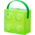 LEGO Box mit Griff , Aufbewahrungsbox hellgrün/transparent