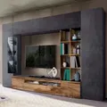 Wohnwand Ardesia Holz Tv-schrank Vitrine Hängeschrank Säule Egypt Oban