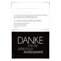 Trauerkarten Trauer Danksagungen 12 Stück Karten Schlicht Vorausgefüllt