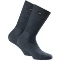 Rohner Advanced Socks Unisex Trekking Socken - Fibre light supeR, Trekking Light Blau 2 Paar (2x1P) 44-46