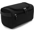 Kulturbeutel Kulturtasche Wasserdicht mit Mesh und Zip Damen Herren Schwarz