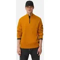 camel active Troyer aus reiner Lammwolle Langarm (1-tlg) Markenlogo gelb|orange M (48)