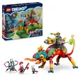 LEGO DREAMZzz Mateos Feuer-Chamäleon - Tierfigur, die Sich in EIN Spielzeug Jet & Mech oder einen Wächter verwandelt - Bauset für Mädchen und Jungen ab 7 Jahren inkl. 2 Minifiguren - Geschenk 71492