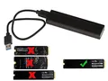 KALEA-INFORMATIQUE Kompatibles externes Gehäuse für Mac Air 2012 SSDs zu USB3 (USB 3.0 SUPERSPEED) für Mac SSDs mit 8+18 Pins (A1466 A1465 MD223 MD224 MD231 MD232).
