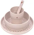 LÄSSIG Kindergeschirr-Set Little Forest, Hase (4-tlg), 1 Personen, Polypropylen, Zellulose, mit Teller, Schale, Becher und Löffel