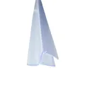 Bagnoxx Duschdichtung 2m Spaltdichtung, Duschtürdichtung in Duschkabine im Bad, 6mm Glasstärke, transparentes PVC Profil mit Duschlippe, schimmelbeständig, für Glastür Dusche
