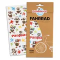 Farbviereck Pittiplatsch Aufkleber Fahrrad - Unser Sandmännchen Sandmann - Roller - Kinderwagen - Helm Geschenk Fahrradaufkleber Trötsch Schnatterinschen Pitti | R0022