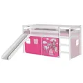 Idimex Hochbett, Weiß, Holz, Kiefer, Mode, 96x112x206 cm, Kinder- & Jugendzimmer, Kindermöbel, Kinderbetten, Hochbetten