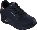 Skechers Uno Wedge -Hi Steps Sneakers Laag - Zwart - Maat 39