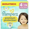 Pampers® Windeln Monatsbox premium protectionTM Größe Gr.4 (9-14 kg) für Babys und Kleinkinder (4-18 Monate), 174 St.