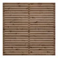 Delta Rhombus Sichtschutzzaun Kiefer KDI Braun 180x180 cm 5900236514300