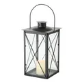 Boltze Laterne Farol Dekor für Innen-/Außenbereich, Eisen schwarz, 17x17x30 cm