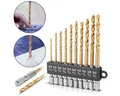STAHLWERK Bohrersatz 10-teiliges Universal Spiralbohrer Set 2-5 mm, (Set, 10-tlg., Set), 10-teiliges Universal-Bohrer-Set