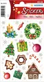 HERMA 15072 Aufkleber Weihnachtsmotive, 36 Stück, Weihnachten Sticker mit Lebkuchen Weihnachtskugel Weihnachtskerzen, Kinder Etiketten für Weihnachtsdeko Geschenke Adventskalender Winter Dekoration