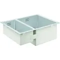 GROHE 31576SD1 Unterbau-Edelstahlspüle K700 31576_1 1,5 Becken 595 x 450mm EB rechts - Silber