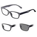 infactory Lesebrille Sonnenbrille: Selbsttönende Lesebrille mit UV-Schutz 400, +3,5 Dioptrien (Sonnenbrille mit Lesehilfe, 3 Dioptrien, in einem)