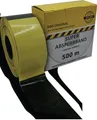 1x Absperrband 80mm breit, 500 Meter aus LDPE, gelb/schwarz