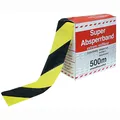 Absperrband Flatterband  Warnband gelb/schwarz, 500 Meter