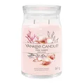 Yankee Candle Signature Duftkerze | große Kerze im Glas mit Duft „Pink Sands“ und zwei Dochten | Soja-Wachs-Mix, 1629962E