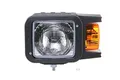 HELLA 1EA 007 108-011 Halogen-Hauptscheinwerfer - 12/24V - Referenzzahl: 10 - Anbau - Lichtscheibenfarbe: gelb - vorne links