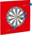 Relaxdays Dartscheibe Schutzring "R6", Wandschutz für 45 cm Dartboard, EVA, Dart Auffangring HBT: 71 x 71 x 3 cm, rot