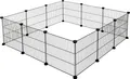 Freilaufgehege Hopsi, 12x Gitterelemente, je 35x35cm, flexibel erweiterbar, e...