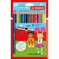 STABILO - Buntstift - color - 18er Pack - mit 18 verschiedenen Farben inklusive 3 Neonfarben