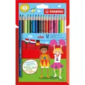 Buntstift - STABILO color - 18er Pack - mit 18 verschiedenen Farben inklusive 3