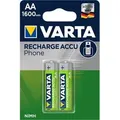 10X Varta 48093 Phone Power AA (Mignon)/HR6 (58399) - 1600 mAh - Nickel-Metallhydrid Akku (NiMH), 1,2 V