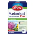 Abtei Mariendistel Plus mit Artischocke - unterstützt die Leberfunktion - fördert die Fettverdauung - laborgeprüft und natürlich wirksam - 30 Kapseln, Verdauungssystemsgesundheit