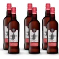 Sandeman Medium Dry Sherry, halbtrocken, sortenreines Weinpaket (6x0,75l)