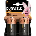 DURACELL Batterien PLUS Alkali-Mangan Mono D 1,5 V, 2 St.